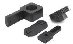 China CNC manufacturer aluminum CNC machining parts with black hard anodized precision machining parts